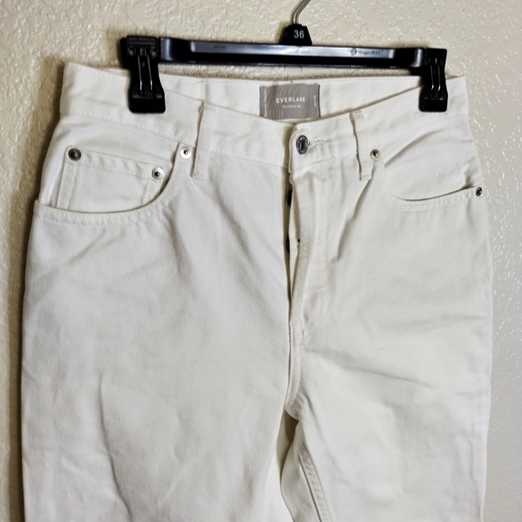 Everlane  the cheeky jeans crop white Sz 28 - Picture 3 of 11